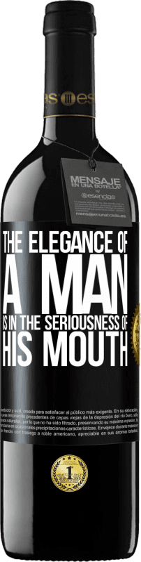 39,95 € | 赤ワイン REDエディション MBE 予約する 男の優雅さは彼の口の真剣さにある ブラックラベル. カスタマイズ可能なラベル 予約する 12 月 収穫 2014 Tempranillo