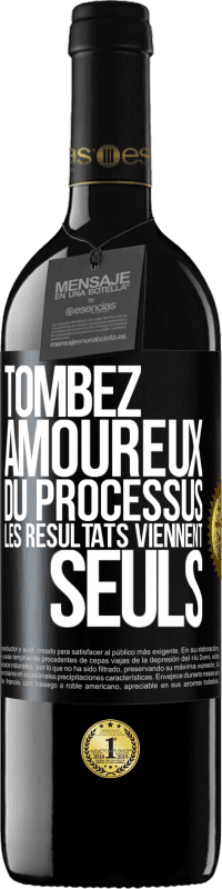 Envoi gratuit | Vin rouge Édition RED MBE Réserve Tombez amoureux du processus, les résultats viennent seuls Étiquette Noire. Étiquette personnalisable Réserve 12 Mois Récolte 2014 Tempranillo