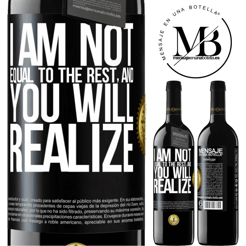 24,95 € Free Shipping | Red Wine RED Edition Crianza 6 Months I am not equal to the rest, and you will realize Black Label. Customizable label Aging in oak barrels 6 Months Harvest 2019 Tempranillo
