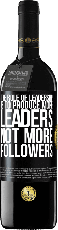 «The role of leadership is to produce more leaders, not more followers» RED Edition MBE Reserve