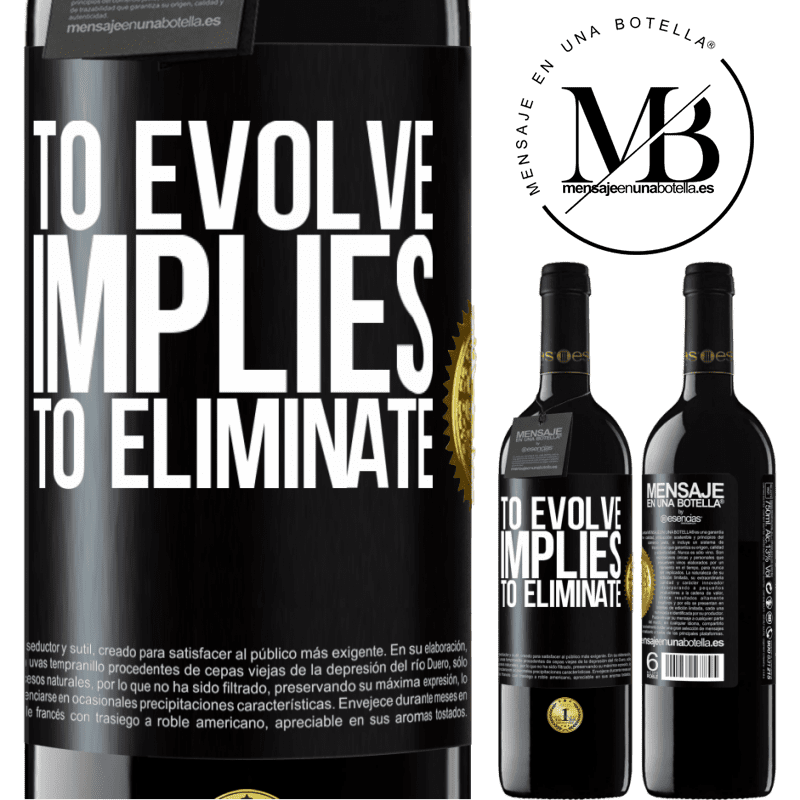 24,95 € Free Shipping | Red Wine RED Edition Crianza 6 Months To evolve implies to eliminate Black Label. Customizable label Aging in oak barrels 6 Months Harvest 2019 Tempranillo