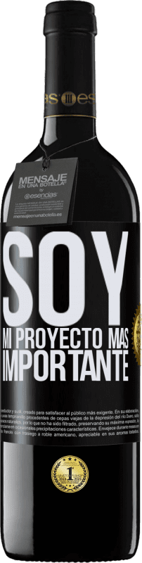 39,95 € | Vino Tinto Edición RED MBE Reserva Soy mi proyecto más importante Etiqueta Negra. Etiqueta personalizable Reserva 12 Meses Cosecha 2015 Tempranillo