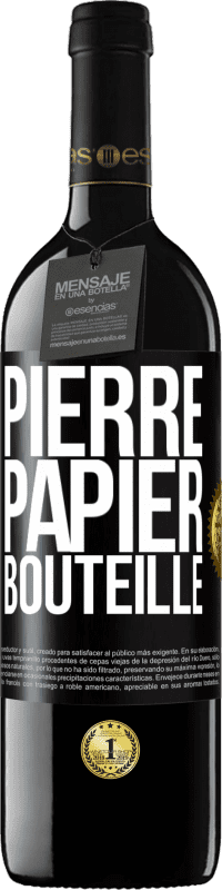 39,95 € | Vin rouge Édition RED MBE Réserve Pierre-papier-bouteille Étiquette Noire. Étiquette personnalisable Réserve 12 Mois Récolte 2014 Tempranillo