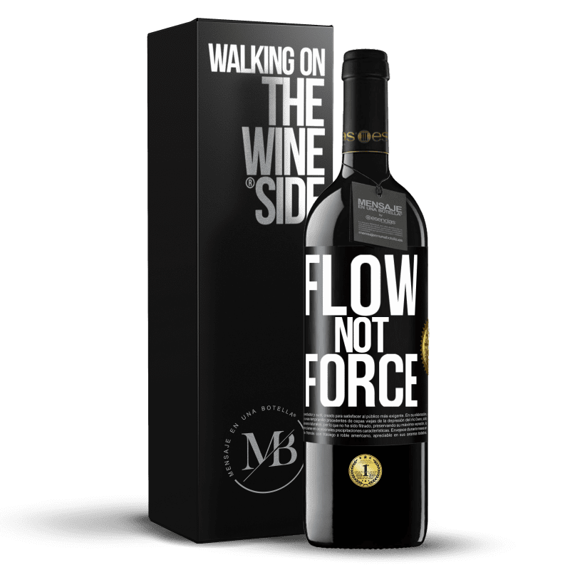 39,95 € Free Shipping | Red Wine RED Edition MBE Reserve Flow, not force Black Label. Customizable label Reserve 12 Months Harvest 2014 Tempranillo