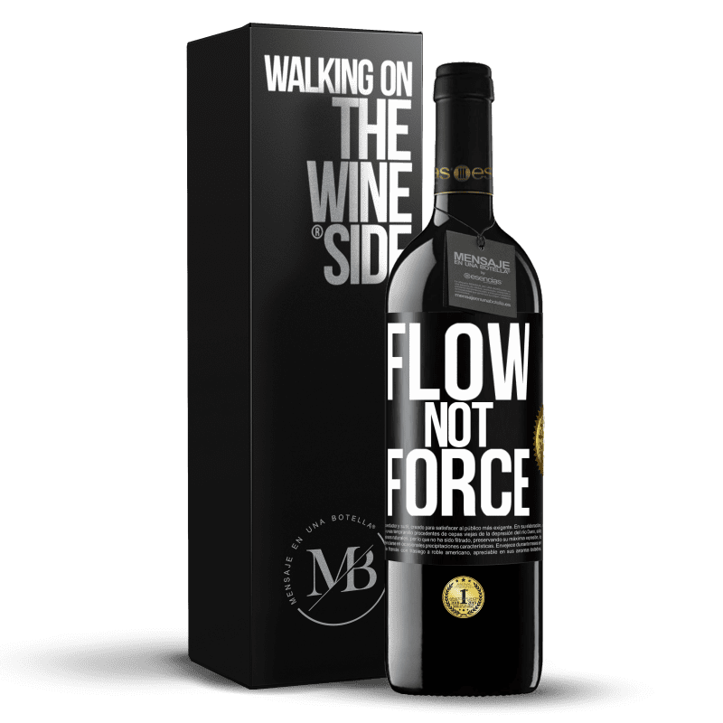 39,95 € Free Shipping | Red Wine RED Edition MBE Reserve Flow, not force Black Label. Customizable label Reserve 12 Months Harvest 2016 Tempranillo