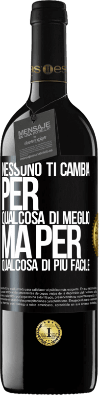 39,95 € | Vino rosso Edizione RED MBE Riserva Nessuno ti cambia per qualcosa di meglio, ma per qualcosa di più facile Etichetta Nera. Etichetta personalizzabile Riserva 12 Mesi Raccogliere 2015 Tempranillo