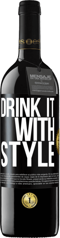 39,95 € | Красное вино Издание RED MBE Бронировать Выпей это со стилем Черная метка. Настраиваемая этикетка Бронировать 12 Месяцы Урожай 2016 Tempranillo
