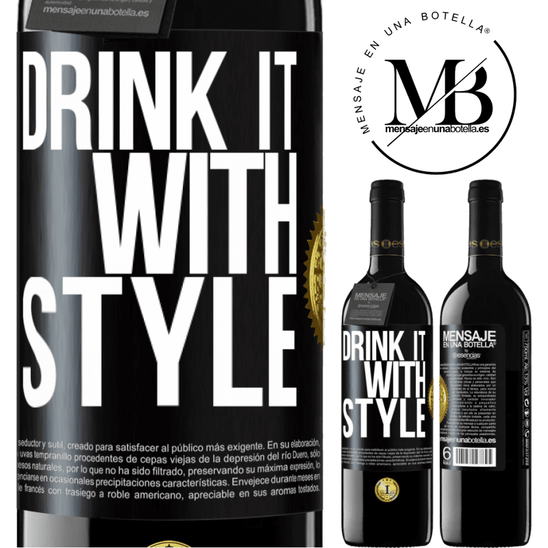 24,95 € Free Shipping | Red Wine RED Edition Crianza 6 Months Drink it with style Black Label. Customizable label Aging in oak barrels 6 Months Harvest 2019 Tempranillo