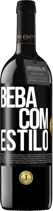 39,95 € | Vinho tinto Edição RED MBE Reserva Beba com estilo Etiqueta Preta. Etiqueta personalizável Reserva 12 Meses Colheita 2014 Tempranillo