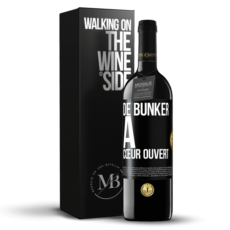 39,95 € Envoi gratuit | Vin rouge Édition RED MBE Réserve De bunker à cœur ouvert Étiquette Noire. Étiquette personnalisable Réserve 12 Mois Récolte 2015 Tempranillo