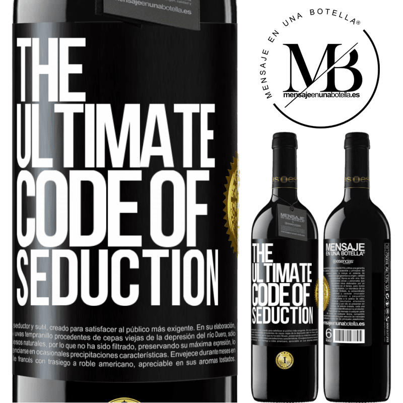 24,95 € Free Shipping | Red Wine RED Edition Crianza 6 Months The ultimate code of seduction Black Label. Customizable label Aging in oak barrels 6 Months Harvest 2019 Tempranillo
