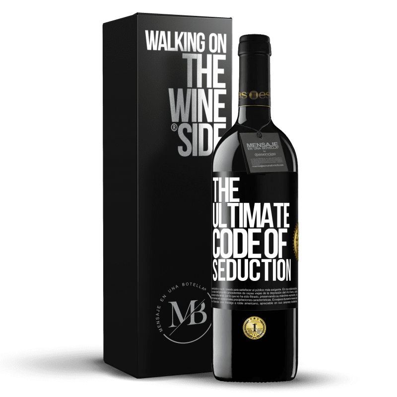 39,95 € Free Shipping | Red Wine RED Edition MBE Reserve The ultimate code of seduction Black Label. Customizable label Reserve 12 Months Harvest 2014 Tempranillo