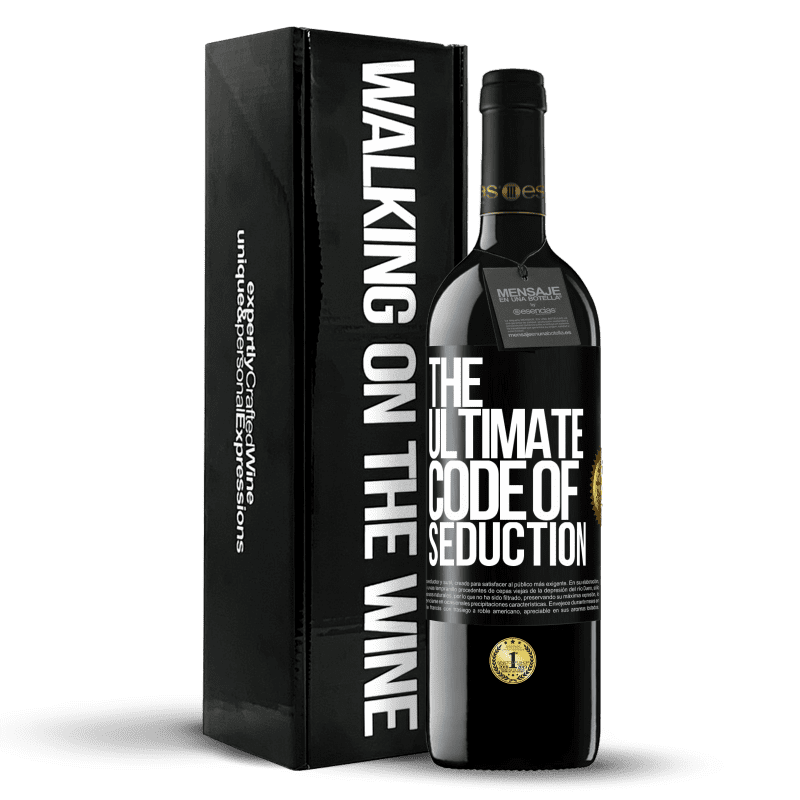 39,95 € Envío gratis | Vino Tinto Edición RED MBE Reserva The ultimate code of seduction Etiqueta Negra. Etiqueta personalizable Reserva 12 Meses Cosecha 2015 Tempranillo