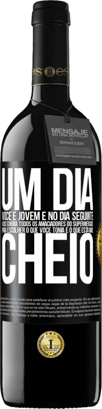 39,95 € | Vinho tinto Edição RED MBE Reserva Um dia você é jovem e no dia seguinte você cheira todos os amaciadores do supermercado para escolher o que você toma e o que Etiqueta Preta. Etiqueta personalizável Reserva 12 Meses Colheita 2015 Tempranillo