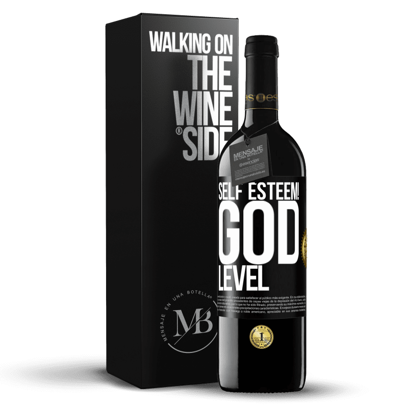 39,95 € Free Shipping | Red Wine RED Edition MBE Reserve Self esteem! God level Black Label. Customizable label Reserve 12 Months Harvest 2014 Tempranillo