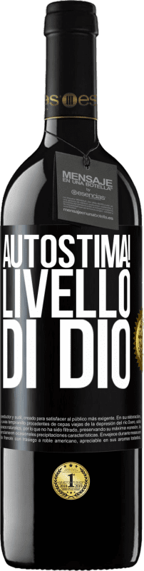 39,95 € | Vino rosso Edizione RED MBE Riserva Autostima! Livello di Dio Etichetta Nera. Etichetta personalizzabile Riserva 12 Mesi Raccogliere 2015 Tempranillo