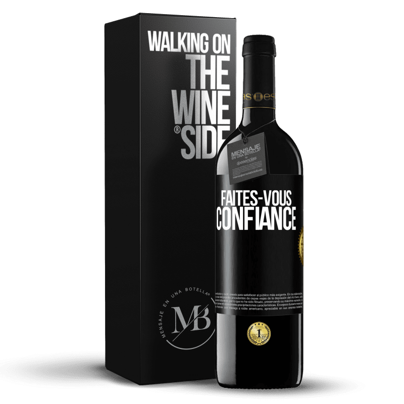 39,95 € Envoi gratuit | Vin rouge Édition RED MBE Réserve Faites-vous confiance Étiquette Noire. Étiquette personnalisable Réserve 12 Mois Récolte 2014 Tempranillo