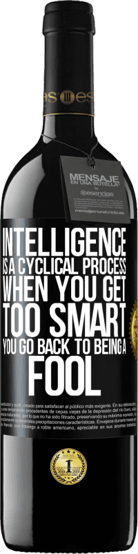 «Intelligence is a cyclical process. When you get too smart you go back to being a fool» RED Edition MBE Reserve