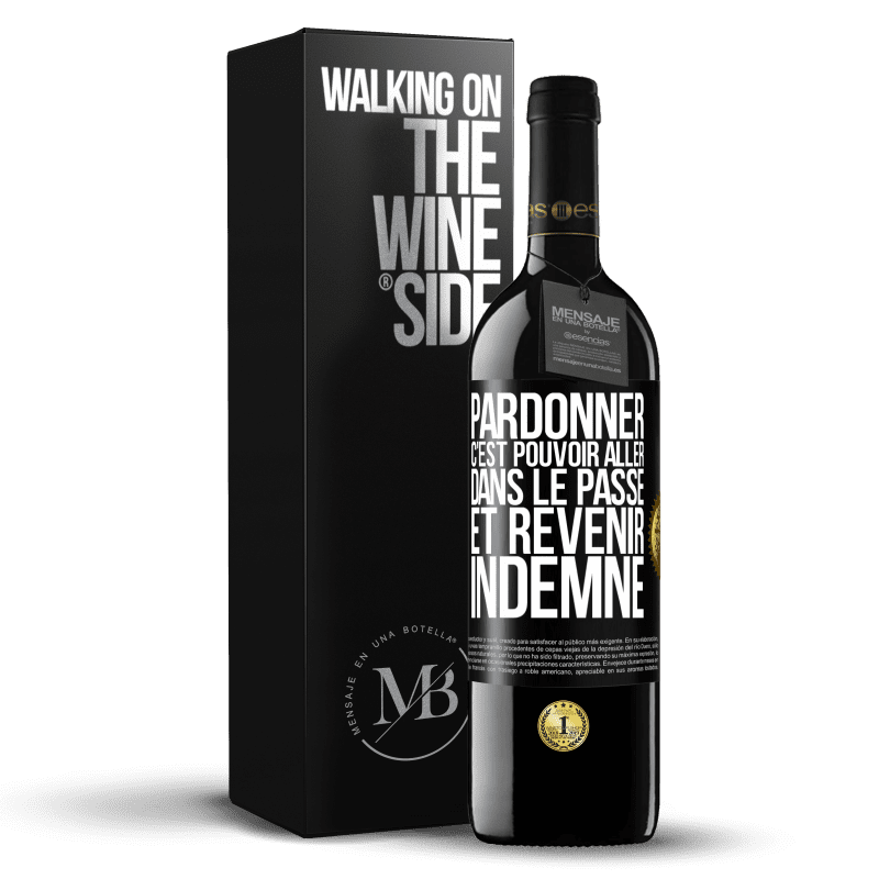 39,95 € Envoi gratuit | Vin rouge Édition RED MBE Réserve Pardonner, c'est pouvoir aller dans le passé et revenir indemne Étiquette Noire. Étiquette personnalisable Réserve 12 Mois Récolte 2014 Tempranillo