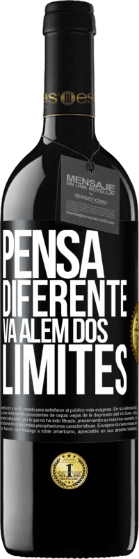 39,95 € | Vinho tinto Edição RED MBE Reserva Pensa diferente. Vá além dos limites Etiqueta Preta. Etiqueta personalizável Reserva 12 Meses Colheita 2016 Tempranillo