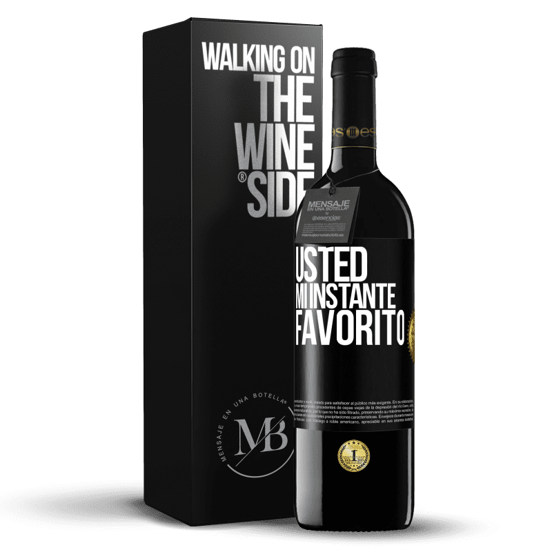 39,95 € Envío gratis | Vino Tinto Edición RED MBE Reserva Usted. Mi instante favorito Etiqueta Negra. Etiqueta personalizable Reserva 12 Meses Cosecha 2016 Tempranillo