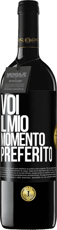 39,95 € Spedizione Gratuita | Vino rosso Edizione RED MBE Riserva Voi. Il mio momento preferito Etichetta Nera. Etichetta personalizzabile Riserva 12 Mesi Raccogliere 2014 Tempranillo