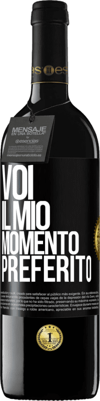 39,95 € Spedizione Gratuita | Vino rosso Edizione RED MBE Riserva Voi. Il mio momento preferito Etichetta Nera. Etichetta personalizzabile Riserva 12 Mesi Raccogliere 2016 Tempranillo