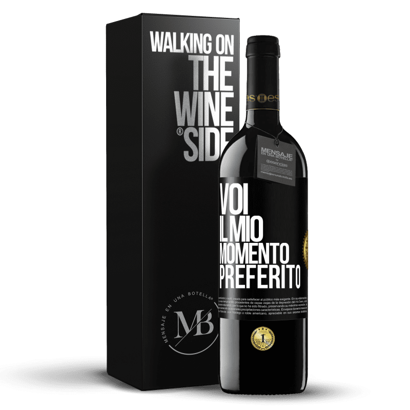 39,95 € Spedizione Gratuita | Vino rosso Edizione RED MBE Riserva Voi. Il mio momento preferito Etichetta Nera. Etichetta personalizzabile Riserva 12 Mesi Raccogliere 2014 Tempranillo