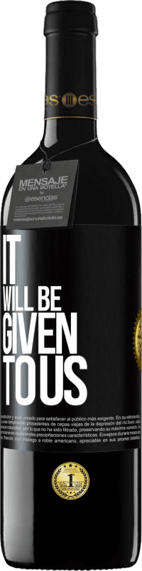 39,95 € Free Shipping | Red Wine RED Edition MBE Reserve It will be given to us Black Label. Customizable label Reserve 12 Months Harvest 2016 Tempranillo