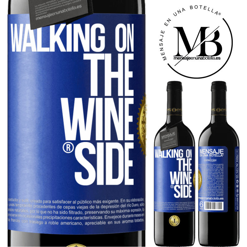 39,95 € 送料無料 | 赤ワイン REDエディション MBE 予約する Walking on the Wine Side® 青いタグ. カスタマイズ可能なラベル 予約する 12 月 収穫 2015 Tempranillo