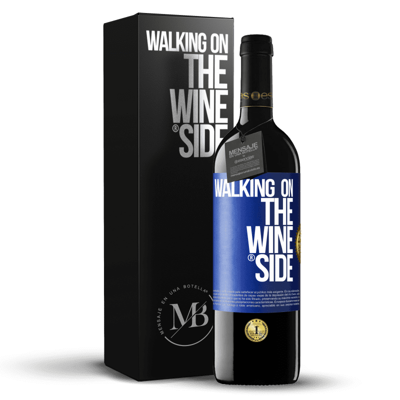 39,95 € Spedizione Gratuita | Vino rosso Edizione RED MBE Riserva Walking on the Wine Side® Etichetta Blu. Etichetta personalizzabile Riserva 12 Mesi Raccogliere 2016 Tempranillo