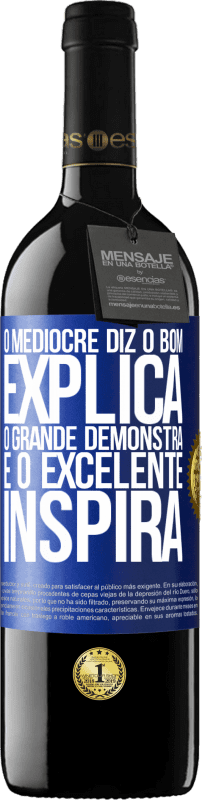 «O medíocre diz, o bom explica, o grande demonstra e o excelente inspira» Edição RED MBE Reserva