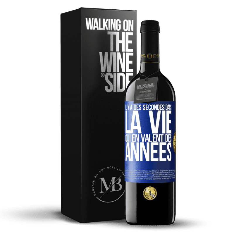39,95 € Envoi gratuit | Vin rouge Édition RED MBE Réserve Il y a des secondes dans la vie qui en valent des années Étiquette Bleue. Étiquette personnalisable Réserve 12 Mois Récolte 2015 Tempranillo