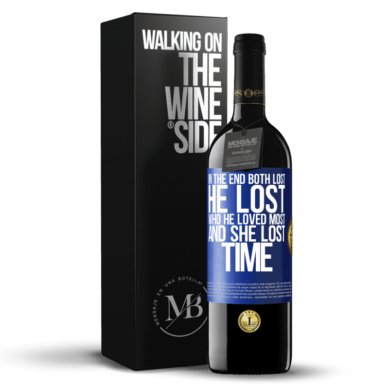 39,95 € Free Shipping | Red Wine RED Edition MBE Reserve In the end, both lost. He lost who he loved most, and she lost time Blue Label. Customizable label Reserve 12 Months Harvest 2016 Tempranillo