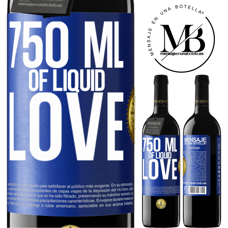 39,95 € Free Shipping | Red Wine RED Edition MBE Reserve 750 ml of liquid love Blue Label. Customizable label Reserve 12 Months Harvest 2015 Tempranillo