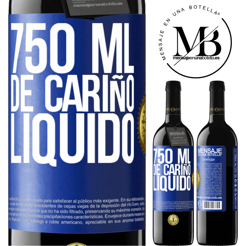 39,95 € Envío gratis | Vino Tinto Edición RED MBE Reserva 750 ml. de cariño líquido Etiqueta Azul. Etiqueta personalizable Reserva 12 Meses Cosecha 2016 Tempranillo