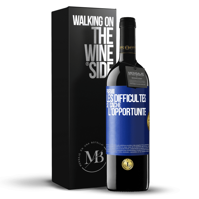 39,95 € Envoi gratuit | Vin rouge Édition RED MBE Réserve Parmi les difficultés, se cache l'opportunité Étiquette Bleue. Étiquette personnalisable Réserve 12 Mois Récolte 2015 Tempranillo