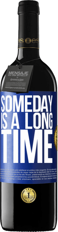 39,95 € 送料無料 | 赤ワイン REDエディション MBE 予約する いつかは長い 青いタグ. カスタマイズ可能なラベル 予約する 12 月 収穫 2014 Tempranillo