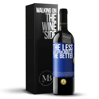 «The less they know about you, the better» RED Edition MBE Reserve