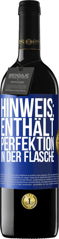 39,95 € | Rotwein RED Ausgabe MBE Reserve Hinweis: Enthält Perfektion in der Flasche Blaue Markierung. Anpassbares Etikett Reserve 12 Monate Ernte 2014 Tempranillo