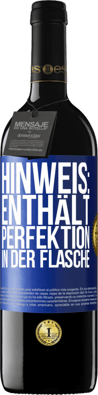 39,95 € | Rotwein RED Ausgabe MBE Reserve Hinweis: Enthält Perfektion in der Flasche Blaue Markierung. Anpassbares Etikett Reserve 12 Monate Ernte 2015 Tempranillo