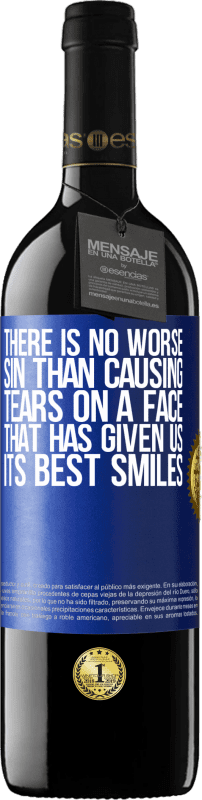 Free Shipping | Red Wine RED Edition MBE Reserve There is no worse sin than causing tears on a face that has given us its best smiles Blue Label. Customizable label Reserve 12 Months Harvest 2014 Tempranillo