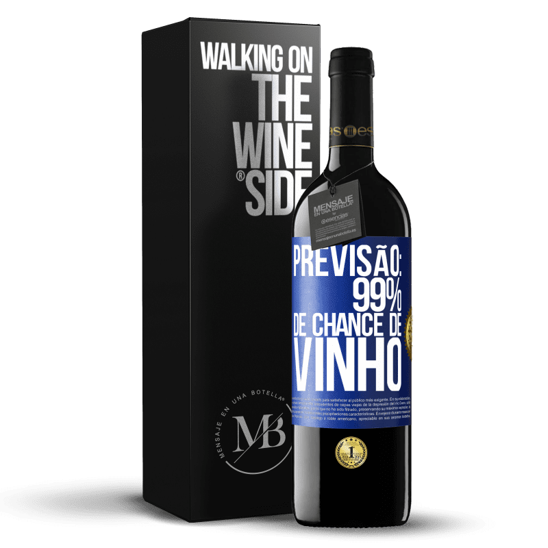39,95 € Envio grátis | Vinho tinto Edição RED MBE Reserva Previsão: 99% de chance de vinho Etiqueta Azul. Etiqueta personalizável Reserva 12 Meses Colheita 2016 Tempranillo
