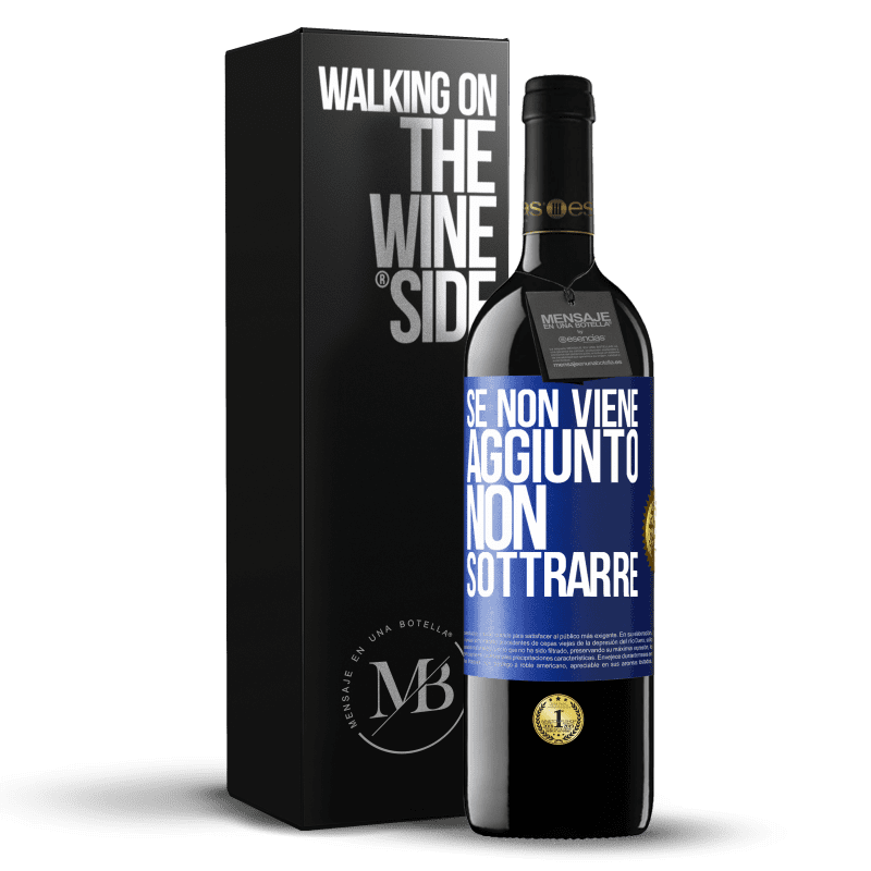 39,95 € Spedizione Gratuita | Vino rosso Edizione RED MBE Riserva Se non viene aggiunto, non sottrarre Etichetta Blu. Etichetta personalizzabile Riserva 12 Mesi Raccogliere 2016 Tempranillo