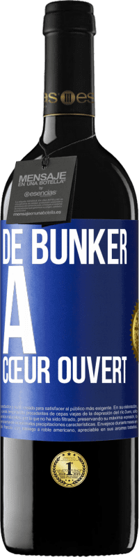 39,95 € | Vin rouge Édition RED MBE Réserve De bunker à cœur ouvert Étiquette Bleue. Étiquette personnalisable Réserve 12 Mois Récolte 2015 Tempranillo