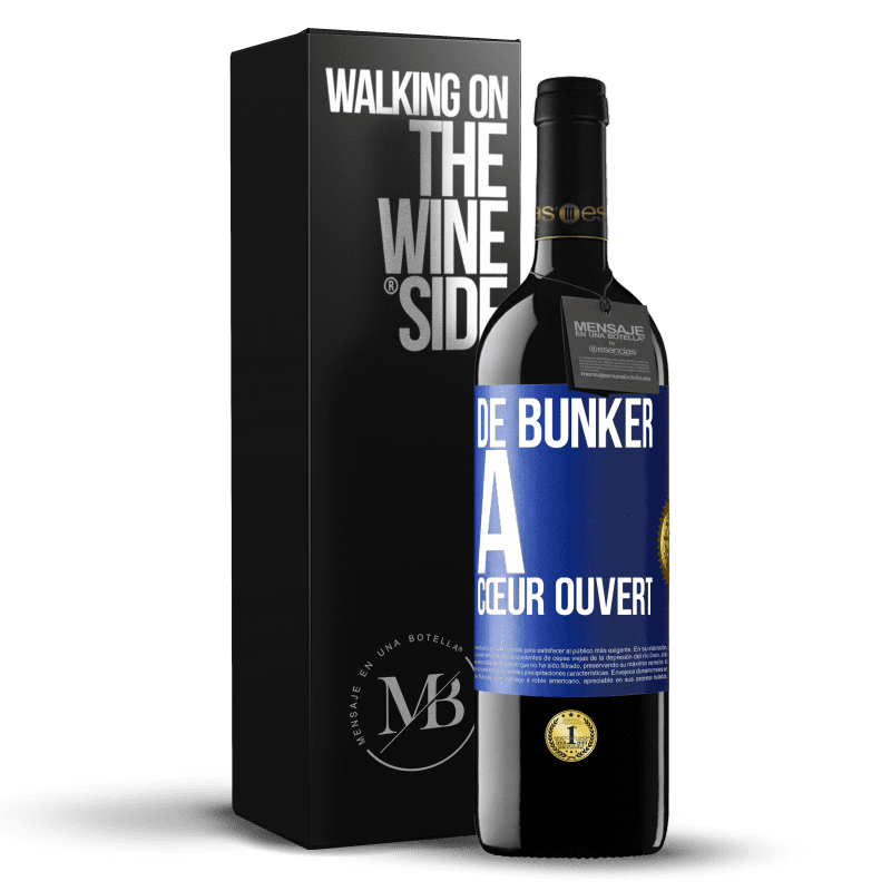 39,95 € Envoi gratuit | Vin rouge Édition RED MBE Réserve De bunker à cœur ouvert Étiquette Bleue. Étiquette personnalisable Réserve 12 Mois Récolte 2015 Tempranillo