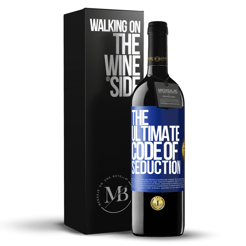 24,95 € Free Shipping | Red Wine RED Edition Crianza 6 Months The ultimate code of seduction Blue Label. Customizable label Aging in oak barrels 6 Months Harvest 2019 Tempranillo