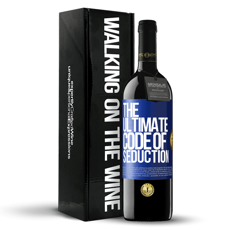 39,95 € Envío gratis | Vino Tinto Edición RED MBE Reserva The ultimate code of seduction Etiqueta Azul. Etiqueta personalizable Reserva 12 Meses Cosecha 2016 Tempranillo
