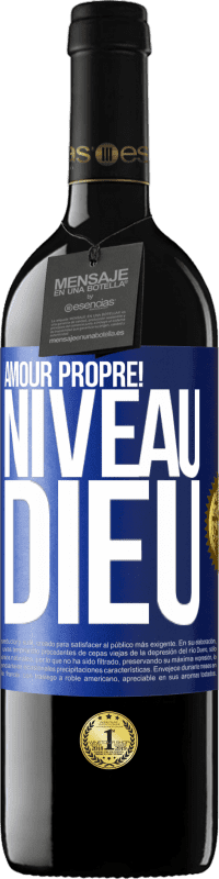 39,95 € Envoi gratuit | Vin rouge Édition RED MBE Réserve Amour propre! Niveau Dieu Étiquette Bleue. Étiquette personnalisable Réserve 12 Mois Récolte 2016 Tempranillo