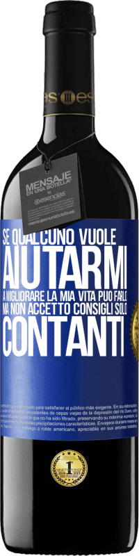 «Se qualcuno vuole aiutarmi a migliorare la mia vita, può farlo. Ma non accetto consigli, solo contanti» Edizione RED MBE Riserva